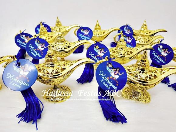 Mini Lâmpada Aladim Dourada