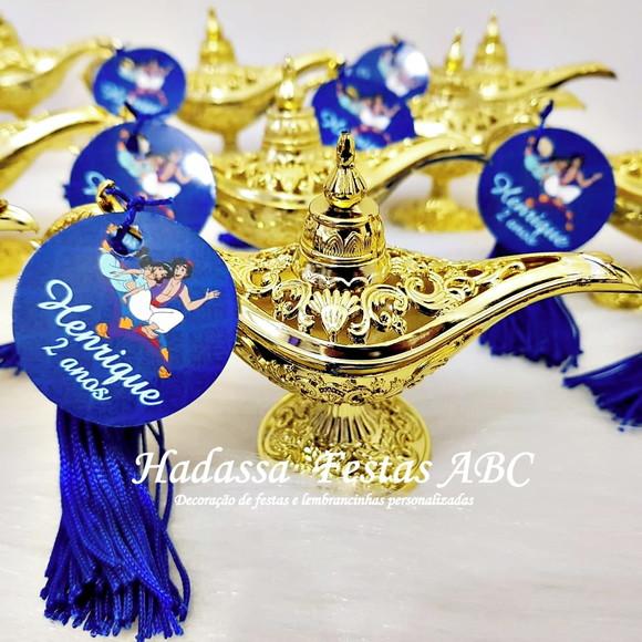 Mini Lâmpada Aladim Dourada