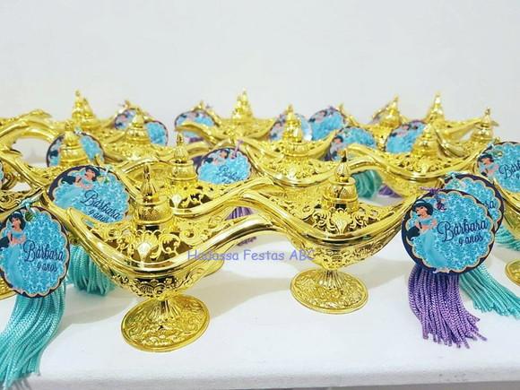 Mini Lampadas Dourada Personalizadas