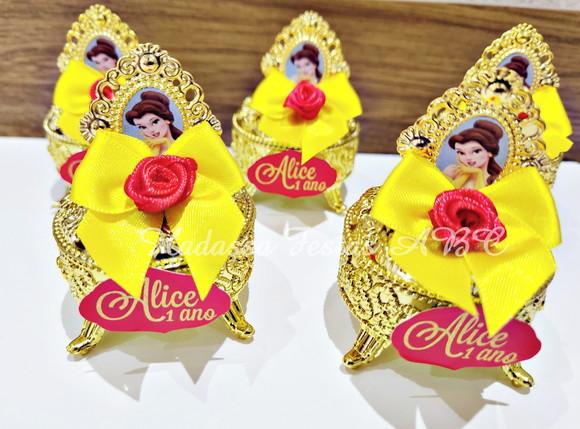 Mini Porta Joia Luxo Princesa Bela