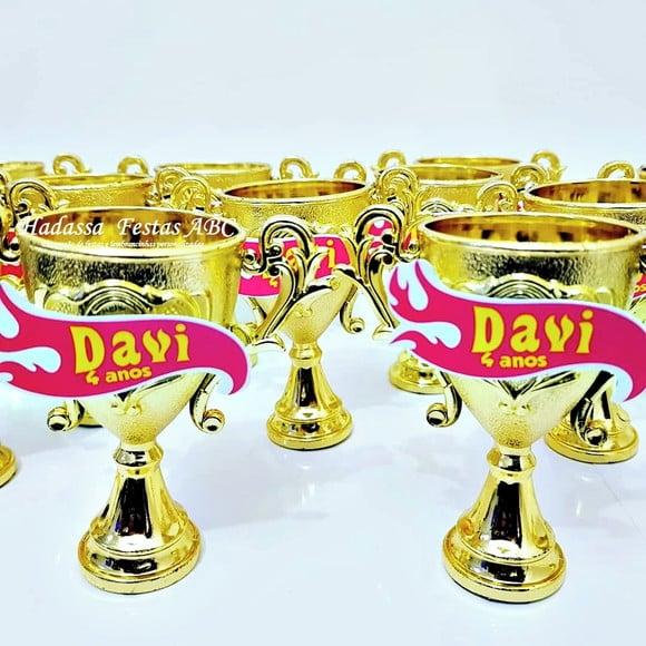 Mini Troféu Personalizado Tema Hot Wheels