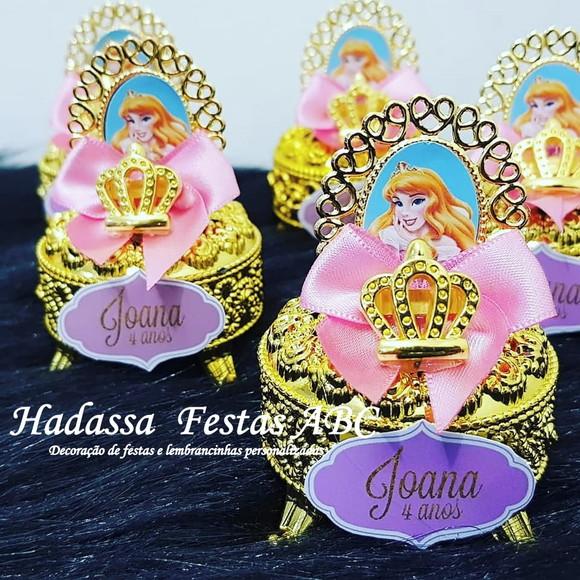 Porta Joia Luxo Bela Adormecida com Tag