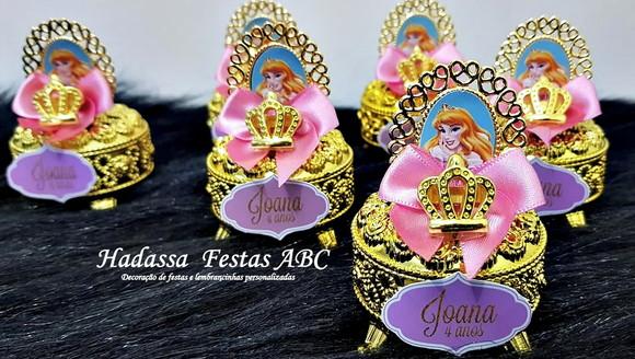 Porta Joia Luxo Bela Adormecida com Tag