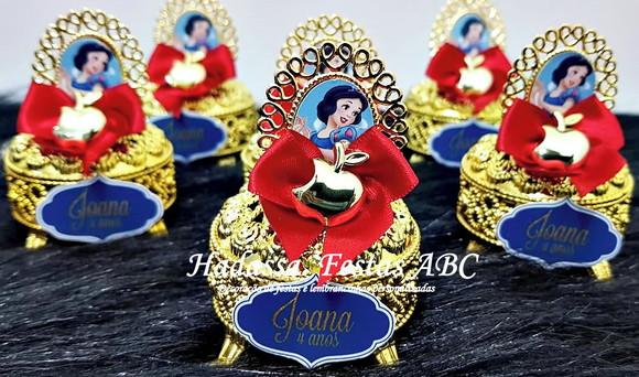 Porta Joia Luxo Branca de Neve com Tag
