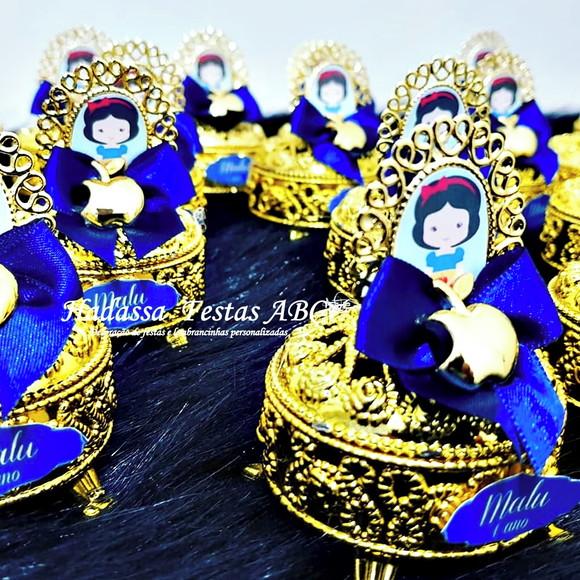 Porta Joia Luxo Branca de Neve Cute com Tag
