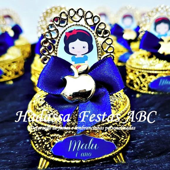 Porta Joia Luxo Branca de Neve Cute com Tag