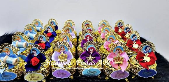 Porta Joia Luxo Princesas com Tag