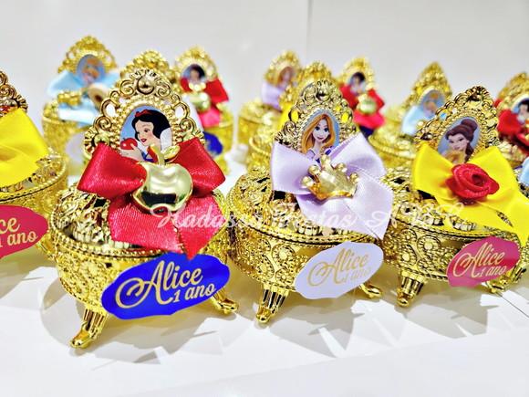 Porta Jóia Personalizado Princesas Lembrancinha Luxo