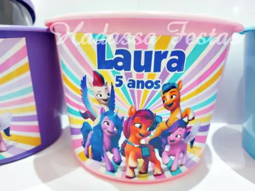 Balde de Pipoca Personalizado My Little Pony