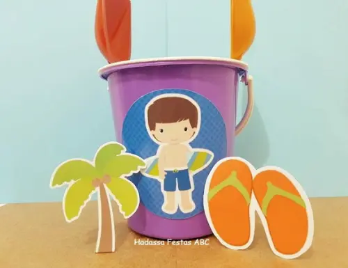 Balde de Praia Personalizado