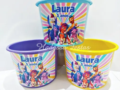 Balde de Pipoca Personalizado My Little Pony