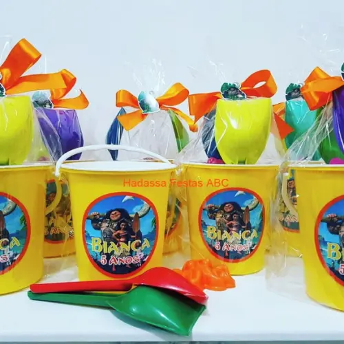 Balde de Praia Personalizado Moana