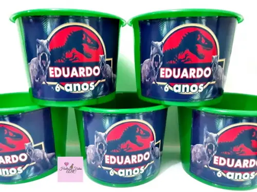 Balde Personalizado Jurassic Park 1,5 Litro