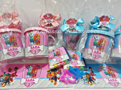 Caneca Acrílica com Kit Massinha Patrulha Canina