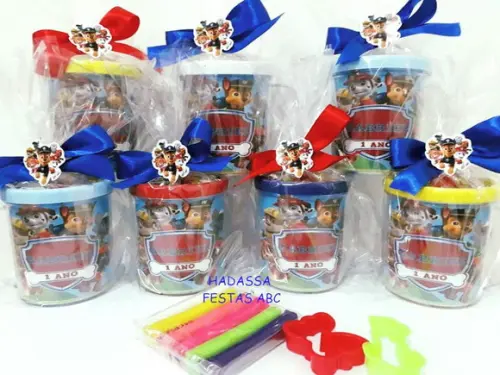 Caneca Acrílica com Kit Massinha Patrulha Canina