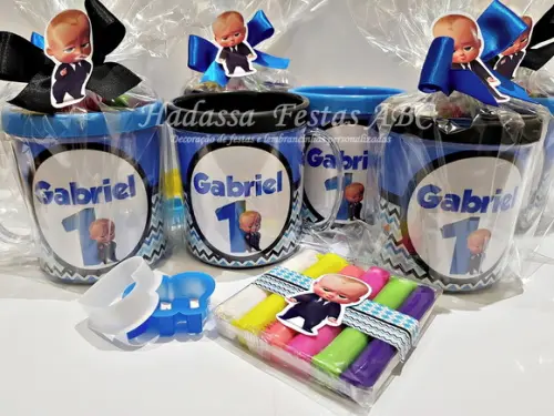 Caneca Acrílica com Kit Massinha Tema Poderoso Chefinho