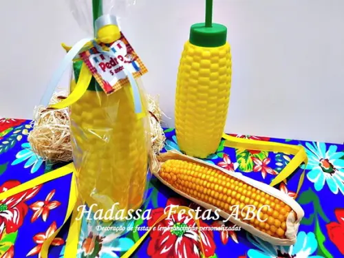 Copo Decorativo Espiga de Milho 350 ml