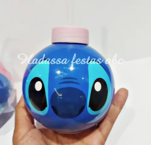 Copo Stitch com Canudo 450 ml