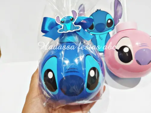 Copo Stitch com Canudo 450 ml
