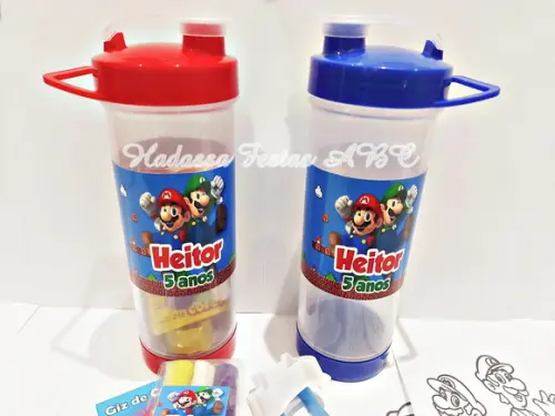 Garrafa Squeeze Personalizada com Kit para Colorir