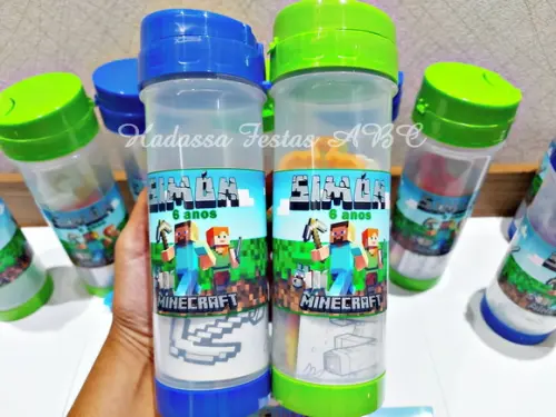 Garrafa Squeeze Personalizada com Kit para Colorir