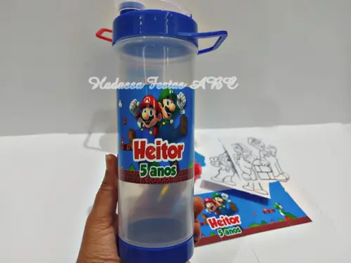 Garrafa Squeeze Personalizada com Kit para Colorir