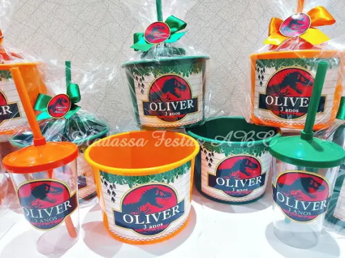 Kit Balde Personalizado e Copo Twister 300 ml