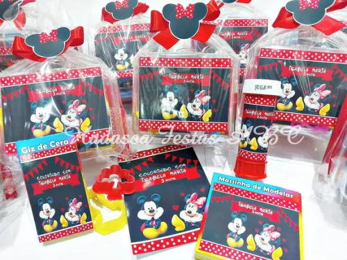 Kit Pintura com Bola de Sabão Personalizada Tema Minnie