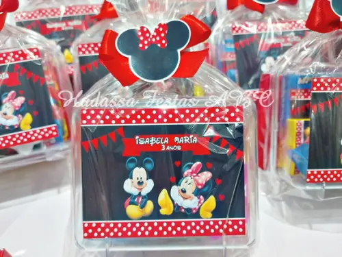 Kit Pintura com Bola de Sabão Personalizada Tema Minnie