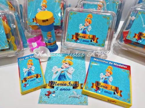Kit Pintura com Bolinha de Sabão Cinderela
