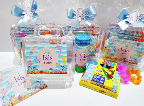 Kit Pintura com Bolinha de Sabão Fundo do Mar Menina