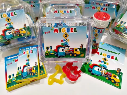 Kit Pintura com Bolinha de Sabão Léo e o Caminhão