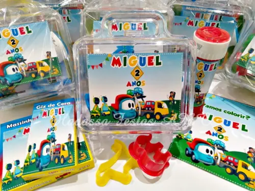 Kit Pintura com Bolinha de Sabão Léo e o Caminhão