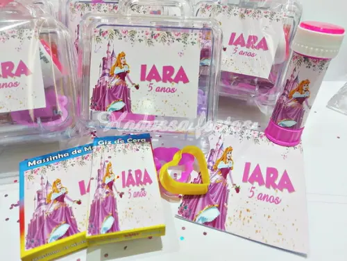Kit Pintura com Bolinha de Sabão Princesa Aurora