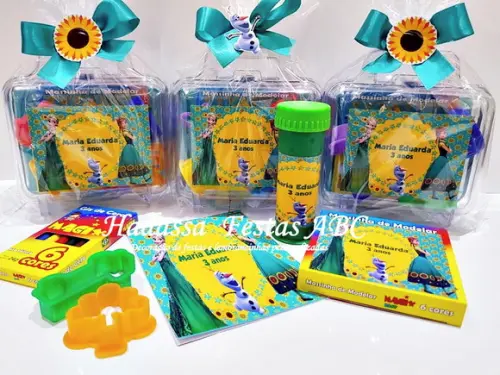 Kit Pintura com Bolinha de Sabão Tema Frozen