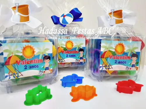 Kit Pintura com Bolinha de Sabão Tema Praia