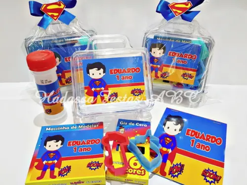 Kit Pintura com Bolinha de Sabão Tema Super Homem