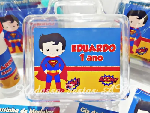Kit Pintura com Bolinha de Sabão Tema Super Homem