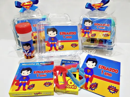 Kit Pintura com Bolinha de Sabão Tema Super Homem