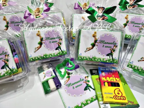 Kit Pintura Personalizado Tema Sininho e Peter Pan