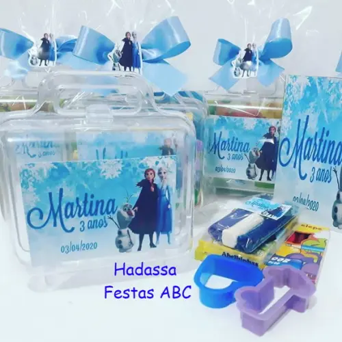 Maleta com Kit para colorir e brincar tema  Frozen