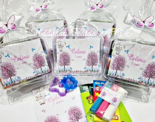 Maleta com Kit para Colorir e Brincar Jardim Encantado