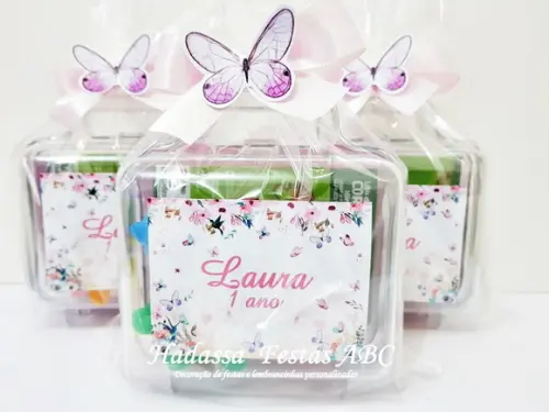 Maleta com Kit para Colorir e brincar tema Jardim Encantado