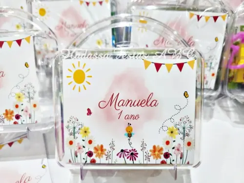 Maleta com Kit para Colorir e Brincar Tema  Jardim Encantado Marg