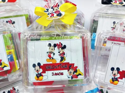 Maleta com Kit para Colorir e Brincar tema Mickey e Minnie