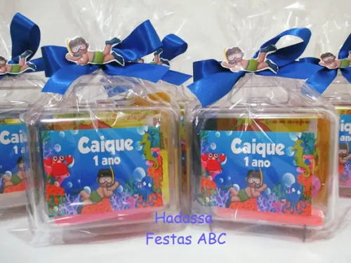 Maleta com Kit para Colorir Tema Fundo do Mar