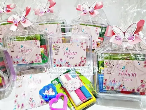 Maleta com Kit para Colorir Tema Jardim Encantado