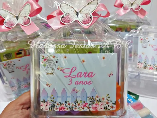 Maleta com Kit para Colorir Tema Jardim Encantado