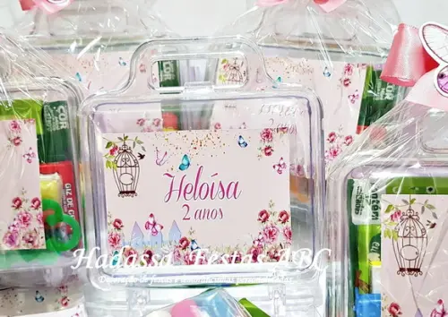 Maleta com Kit para Colorir Tema Jardim Encantado