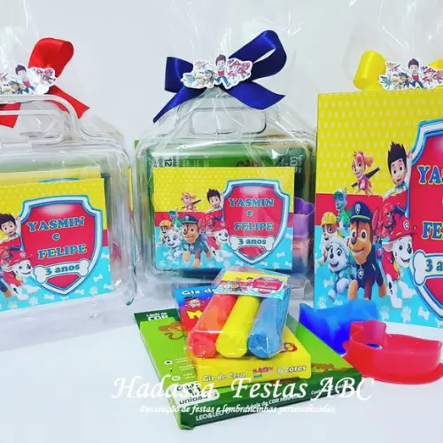 Maleta com Kit para Colorir Tema Patrulha Canina